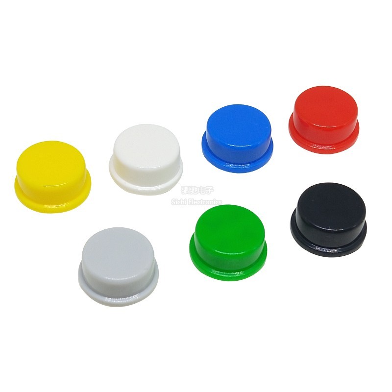 ((10 Cái) Nắp Nút Tròn A24 Thích Hợp Cho Mũ Công Tắc Cảm Ứng Vuông 12 * 12 * 7.3 Mm B3F-4055 Nắp Công Tắc