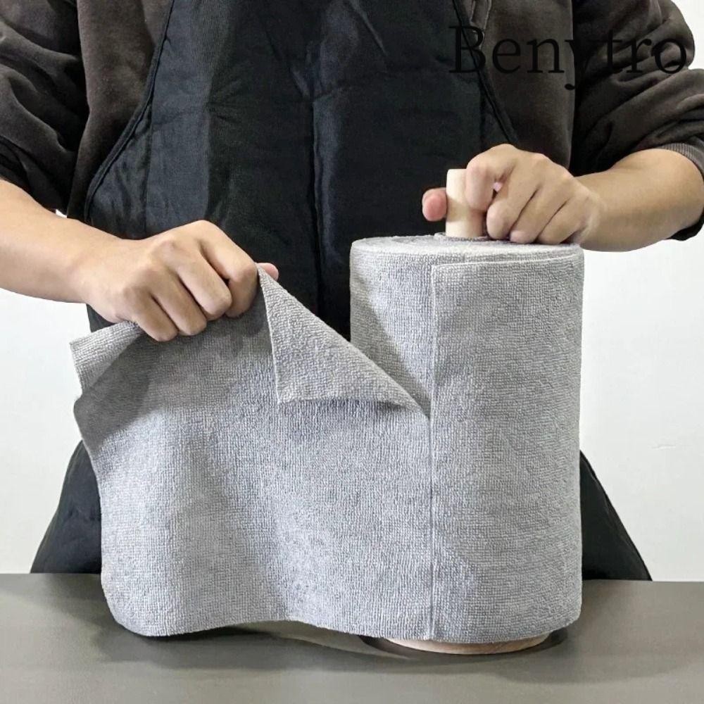 Benytro 20 Cái / Cuộn Khăn Microfiber, Thấm Hút Nhà Bếp Gia Đình Chống Dính Dầu Món Ăn Rags, Khăn Lau Nhà Khăn Ăn Bộ Đồ Ăn Thay Thế Lau Nhà Bếp