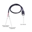Cáp dây trần GODD USB Type C sang 2Pin 30CM để sạc thiết bị di động Máy tính bảng Tai nghe và loa