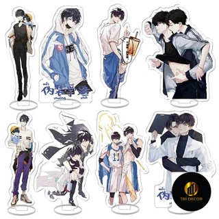 Mô hình Standee Ngụy Trang Học Tra Triêu Du Dạ Triều Tạ Du Phụ kiện trang trí để bàn góc học tập
