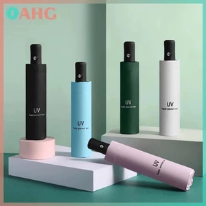 THÊM Có thể gập lại Hướng dẫn sử dụng / Ô tự động Ô chống nước và chống gió Ô chống tia cực tím Ô màu trơn đơn giản BSS