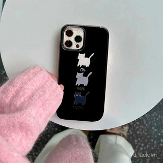 Thanh Năng Lượng Mèo Đơn Giản Dễ Thương Vui Vẻ Phong Cách Mới Ốp Lưng Thích Hợp Cho iPhone16pro 15 14 13promax 12pro 11 xsmax xr 7plus 8plus 15pro 13 12 11pro x Vỏ Điện Thoại Chống Sốc