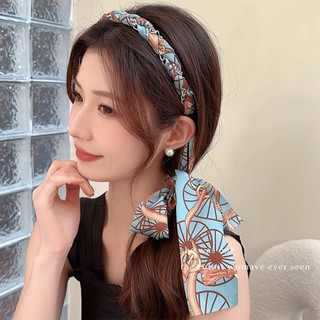 Băng Đô Bện Tóc MAISON Bờm Cài Tóc Nữ Tết Dây Lụa Siêu Xinh Tạo Nhiều Kiểu Hoạ Tiết Sang Chảnh