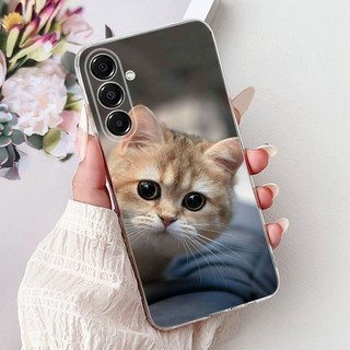 Dành Cho Samsung Galaxy A17 Mới Thanh Lịch Họa Tiết Mèo Vỏ Điện Thoại TPU Silicon Mềm SamsungA17 A 17