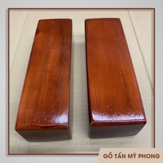 Cục gỗ ủi đồ, chặn giấy xịn giá xưởng 5x7x18 cm, phủ bóng, gỗ decor 5cm, 7cm