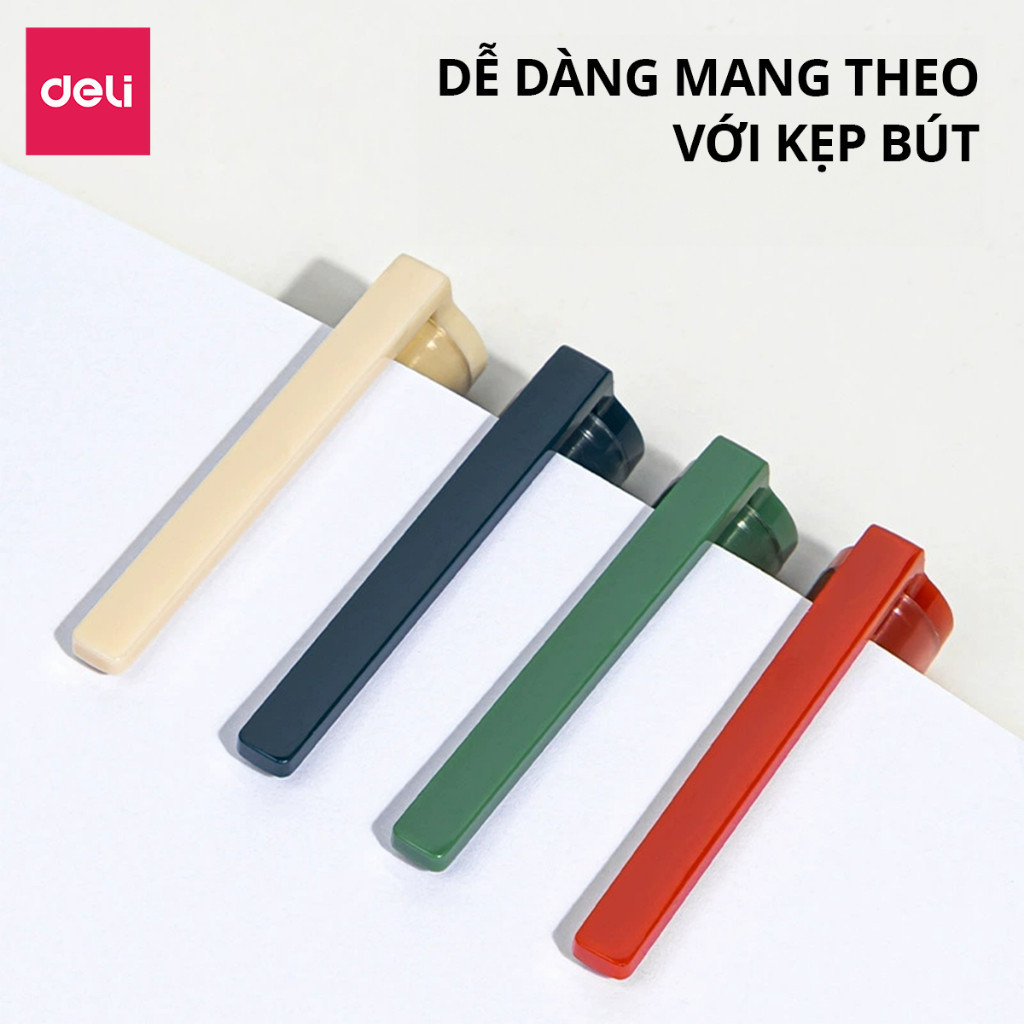[PHIÊN BẢN CAO CẤP] Bút bi nước mực gel đen ngòi 0.5mm Deli nhiều màu nhanh khô viết thư pháp cho học sinh văn phòng