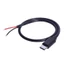 Cáp dây trần GODD USB Type C sang 2Pin 30CM để sạc thiết bị di động Máy tính bảng Tai nghe và loa