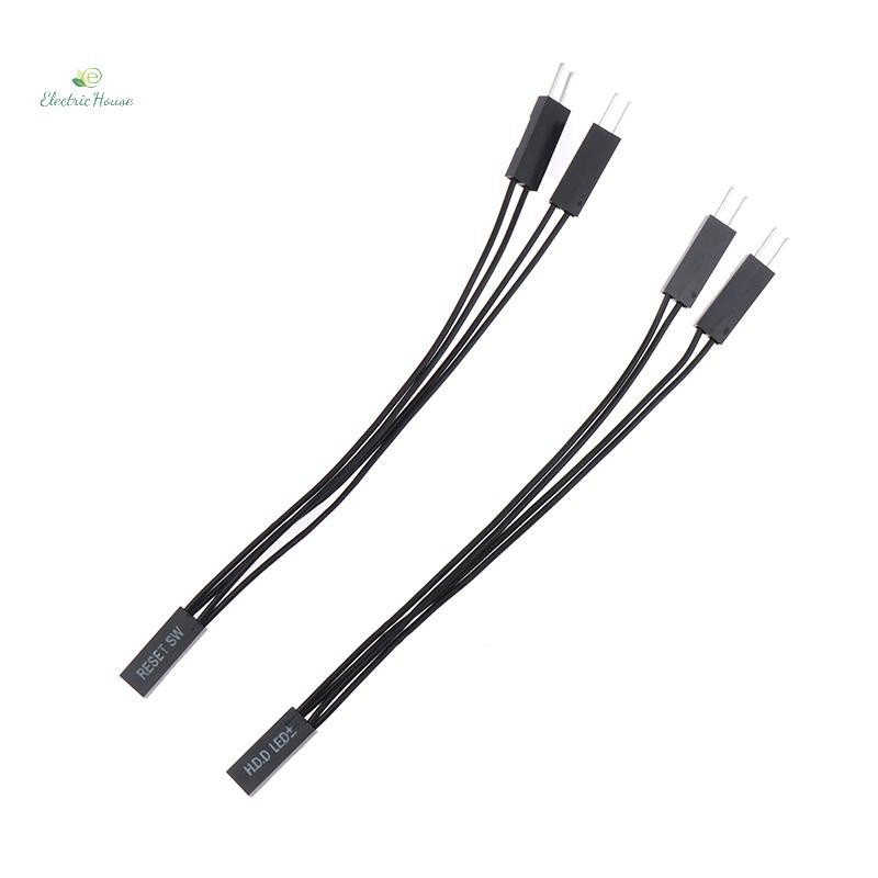 [Nhà điện] Bo mạch chủ Power SW / BỘ SW / HDD LED / Đèn LED nguồn 1 đến 2 Cáp chuyển đổi đôi Hỗ trợ khởi động kép mới