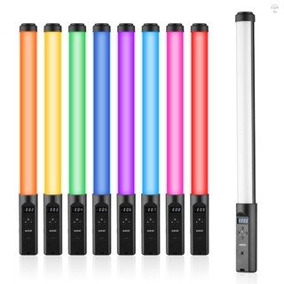 Đèn ống RGB cầm tay Đèn Video LED Đũa phép 3200K-5500K Có thể điều chỉnh độ sáng 9 hiệu ứng ánh sáng đầy màu sắc Pin tích hợp có điều khiển từ xa cho Vlog Phát trực tiếp Sản phẩm Chân dung Photogra