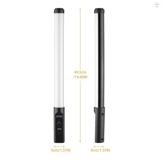 Đèn ống RGB cầm tay Đèn Video LED Đũa phép 3200K-5500K Có thể điều chỉnh độ sáng 9 hiệu ứng ánh sáng đầy màu sắc Pin tích hợp có điều khiển từ xa cho Vlog Phát trực tiếp Sản phẩm Chân dung Photogra