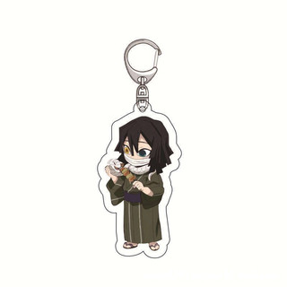 Móc khóa Kimetsu No Yaiba Anime Manga Nhật Bản Cute nhựa Acrylic hai mặt, in hình các nhân vật dễ thương