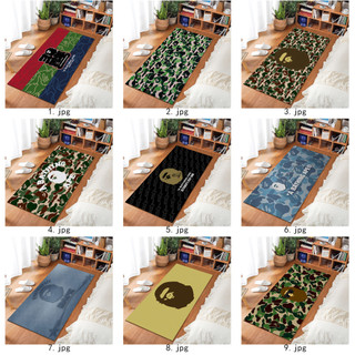 Bape Họa Tiết Một Mặt In Hình Thảm Cashmere Giả Phòng Ngủ Nhà Bếp Thảm Chống Trơn Trượt Trang Trí Nhà Cửa