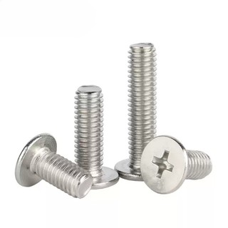 ((LXY) Ốc Vít Đầu Dẹt inox 304 /Ốc vít đầu pake dẹp mỏng phẳng Chuyên Dụng M5 / M6 / M8 * L: 5-100mm (RM-VN-1)