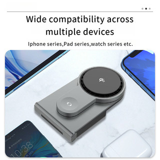 SHEREN Đế sạc không dây có thể gập lại làm mát ba trong một  Thích hợp cho iPhone wireless charger