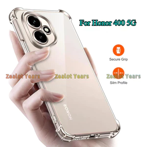 Ốp lưng cho Honor 400 5G Honor400 Vỏ điện thoại trong suốt chống sốc Vỏ silicon mềm mỏng