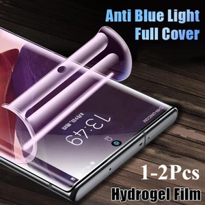 2 Chiếc HD Mềm Hydrogel Cho Xiaomi Poco M8 M7 M6 Pro Plus Chống Gián Điệp Riêng Tư Chống Ánh Sáng Xanh Bảo Vệ Màn Hình Cho Xiaomi PocoM8 PocoM8Pro PocoM7 PocoM6 Phim Mềm Mờ