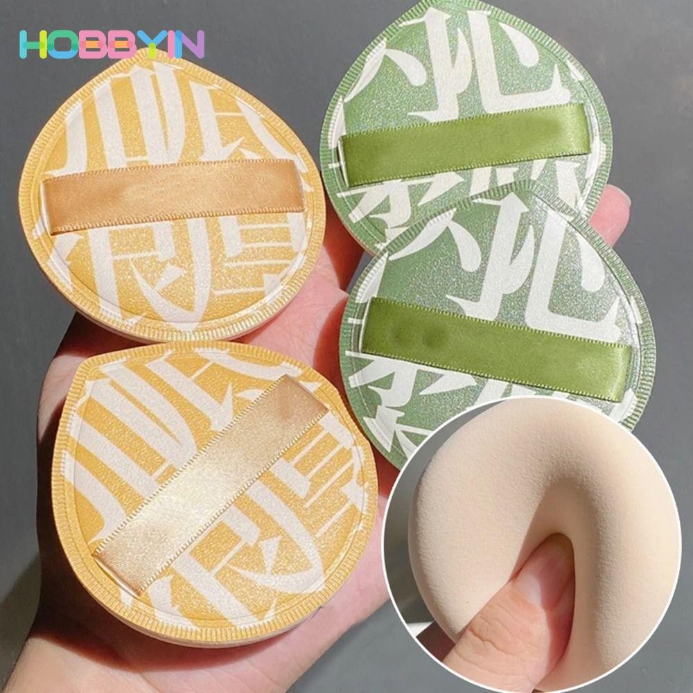 HOBBYIN Đệm trang điểm Puff, Puff xốp trang điểm Hàn Quốc khô nhanh hình tam giác, Hình dạng giọt nước thời trang Đệm không khí mềm có thể tái sử dụng cho kem và bột dạng lỏng