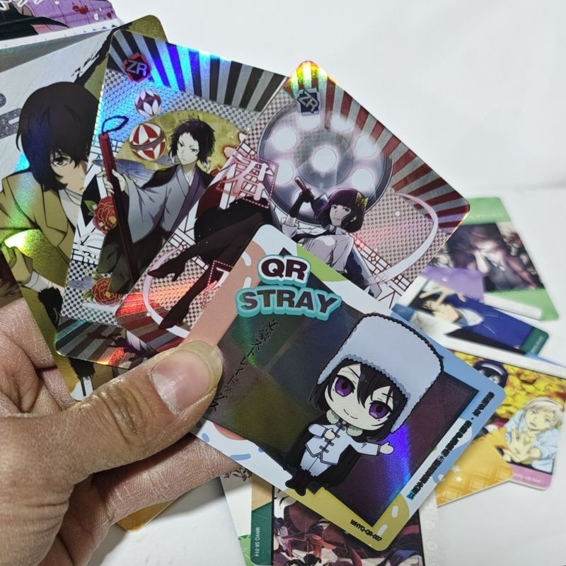 Bungo Stray Dogs Blind Box Collectible Cards – 30 gói, 3 thẻ mỗi gói, có Nakajima Atsushi, Dazai Osamu, và hơn thế nữa