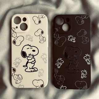 Line Snoopy Phim Hoạt Hình Cặp Đôi Dễ Thương Phong Cách Note20 Vỏ Dành Cho Samsung A23 A24 A25 a55 s22 s22plus ultra Case Girly S23 S23Plus s23fe s24 s24plus s24ultra s21FE Vỏ