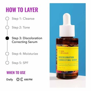Good Molecules Discoloration Correcting Serum 30ml – Brighten & Even Skin Tone