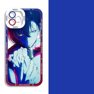 Ốp Điện Thoại Cho IPhone 11 12 Pro Max 13 Mini 6 6S 7 8 Plus SE 2020 2022 Vỏ TPU Trong Suốt Solo Leveling Cool 3D Bảo Vệ Toàn Diện Retro Camera Bảo Vệ Mặt Sau