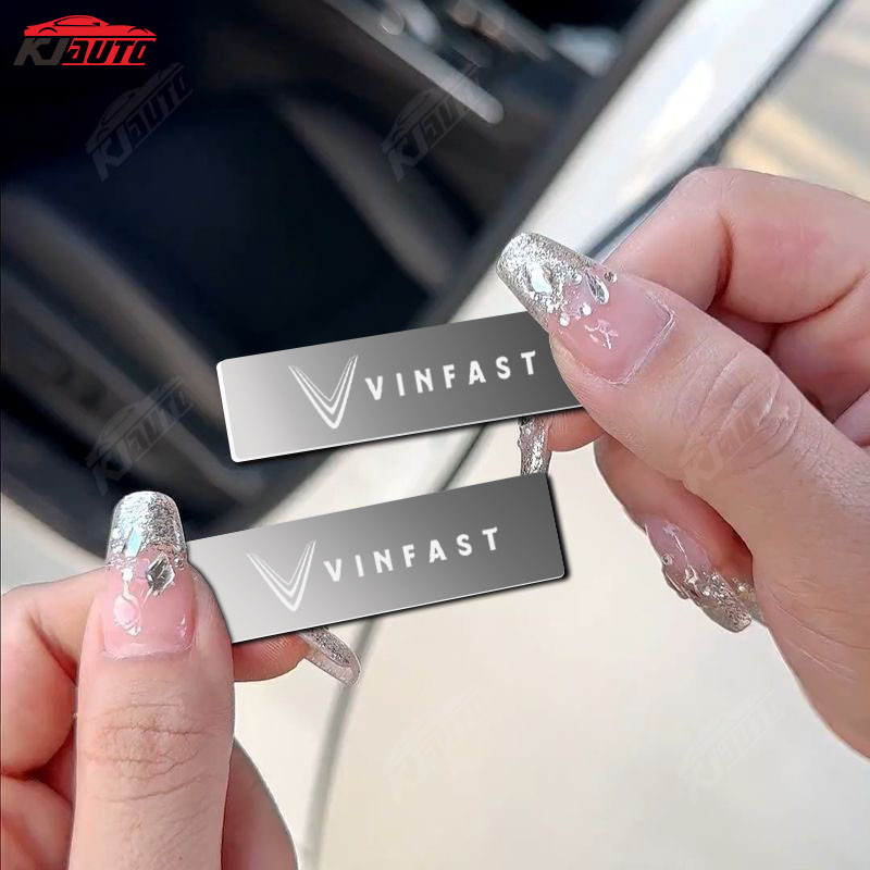 Vinfast Gương Kim Loại Logo Xe Hơi Miếng Dán 3D Huy Hiệu Thép Không Gỉ Cá Tính Sửa Đổi Nội Thất Phụ Kiện Cho Vinfast VF 8 VF 9 VF E34 Lux A Fadil President SA VF E34