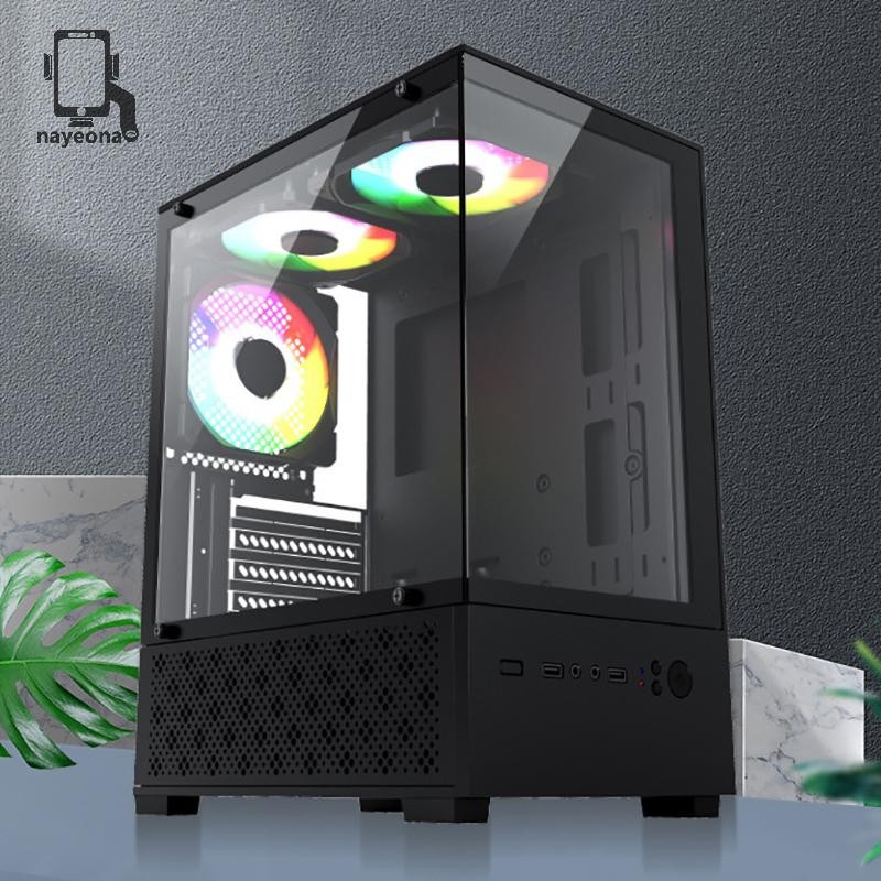 [Hay] Vỏ máy tính trong suốt 270 độ Tháp PC cho bo mạch chủ M-ATX / ITX ...