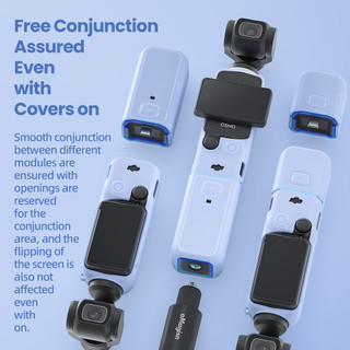 Dành Cho DJI Osmo Pocket 3 Vỏ Bảo Vệ Silicon Vỏ Ống Kính DJI PTZ Phụ Kiện Camera Bảo Vệ