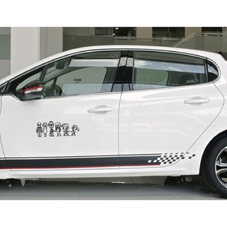 Tem dán xe farmily, sticker, logo dán kính phía sau xe gia đình, decal dán sườn xe, vợ chồng con cái độc đáo nhiều mẫu.