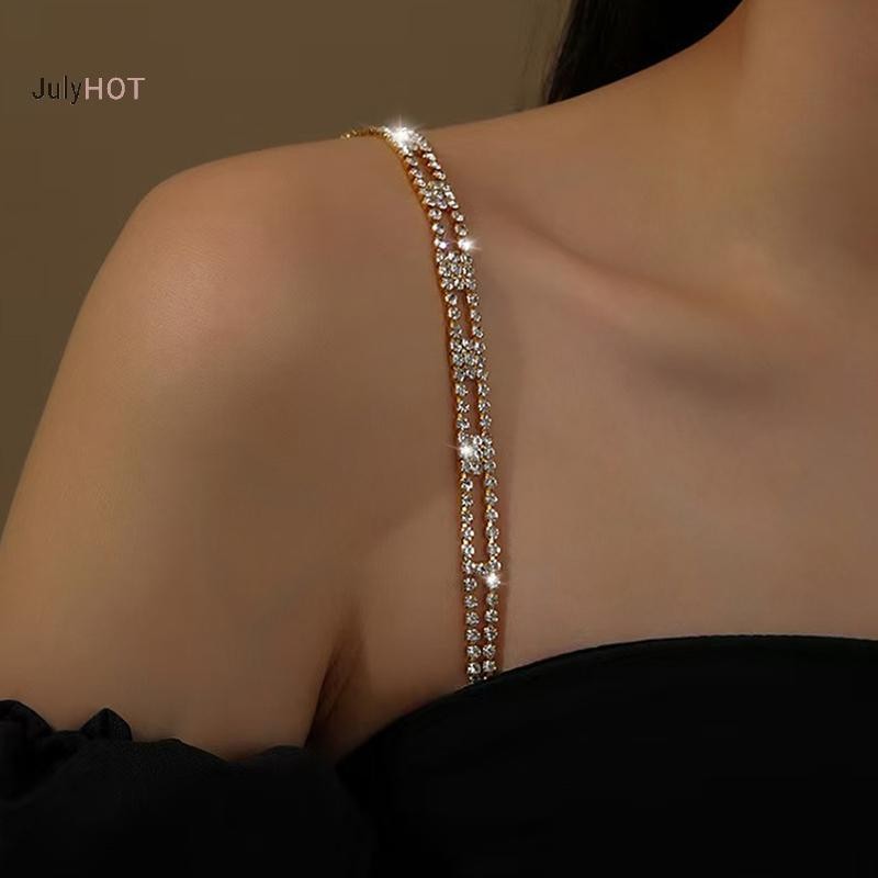 Áo Ngực JULYHOT Dây Đeo Vai Pha Lê, Kim Loại, Chống Trơn Trượt, Gợi Cảm, Thoáng Mát - Massivedeals