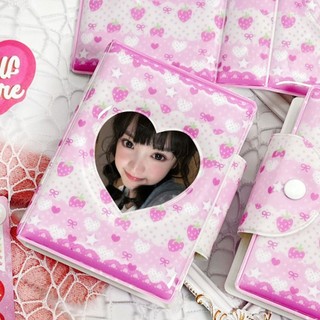Album Thẻ MEGOCE, Chất Kết Dính Photocard PVC Nơ Tình Yêu Màu Hồng, Chất Lượng Cao Với 16 Trang Bên Trong Mini Bộ Sưu Tập Album Thẻ Thần Tượng Thu Thập Sách