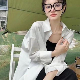Áo sơ mi trắng nữ mùa hè mỏng chống nắng