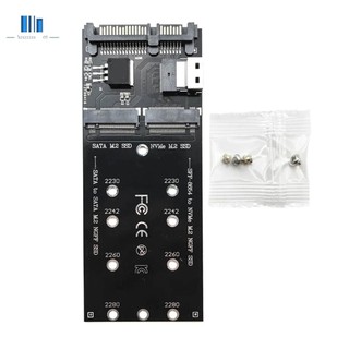 Bộ chuyển đổi SSD M2 M.2 SATA Ngff SSD sang SATA + M2 NVME SSD sang SFF-8654 Bộ chuyển đổi Thẻ mở rộng SATA sang M2
