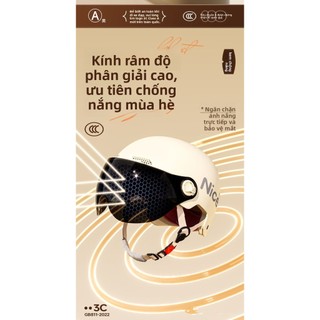 3C Được Chứng Nhận Điện Xe Máy Mũ Bảo Hiểm Nam Nữ Đi Xe Đạp Chống Nắng Mùa Hè Bốn Mùa Mũ Bảo Hiểm Đa Năng