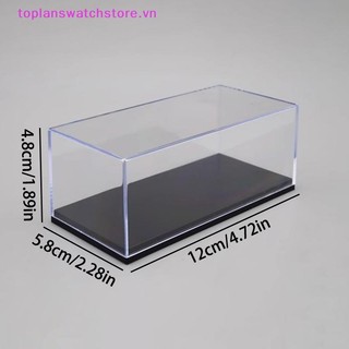 Toplanswatchstore 1: 64 Hộp trưng bày mô hình ô tô Vỏ bảo vệ trong suốt Acrylic Bụi Bìa cứng Bảo quản Giá đỡ VN