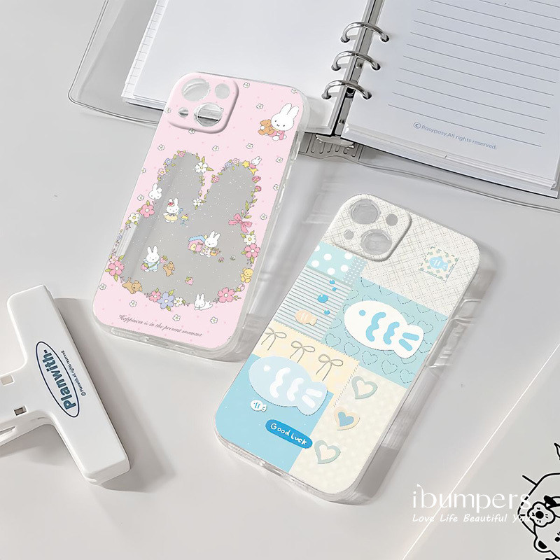 ibumpers Ốp Điện Thoại iPhone Họa Tiết Cá Dễ Thương Đẹp Cho IPhone 16 15 14 12 13 11 Pro Max IP 7 8 Plus X XS XR Mỏng Ốp Lưng Trong Suốt TPU Silicon Mềm Chống Sốc
