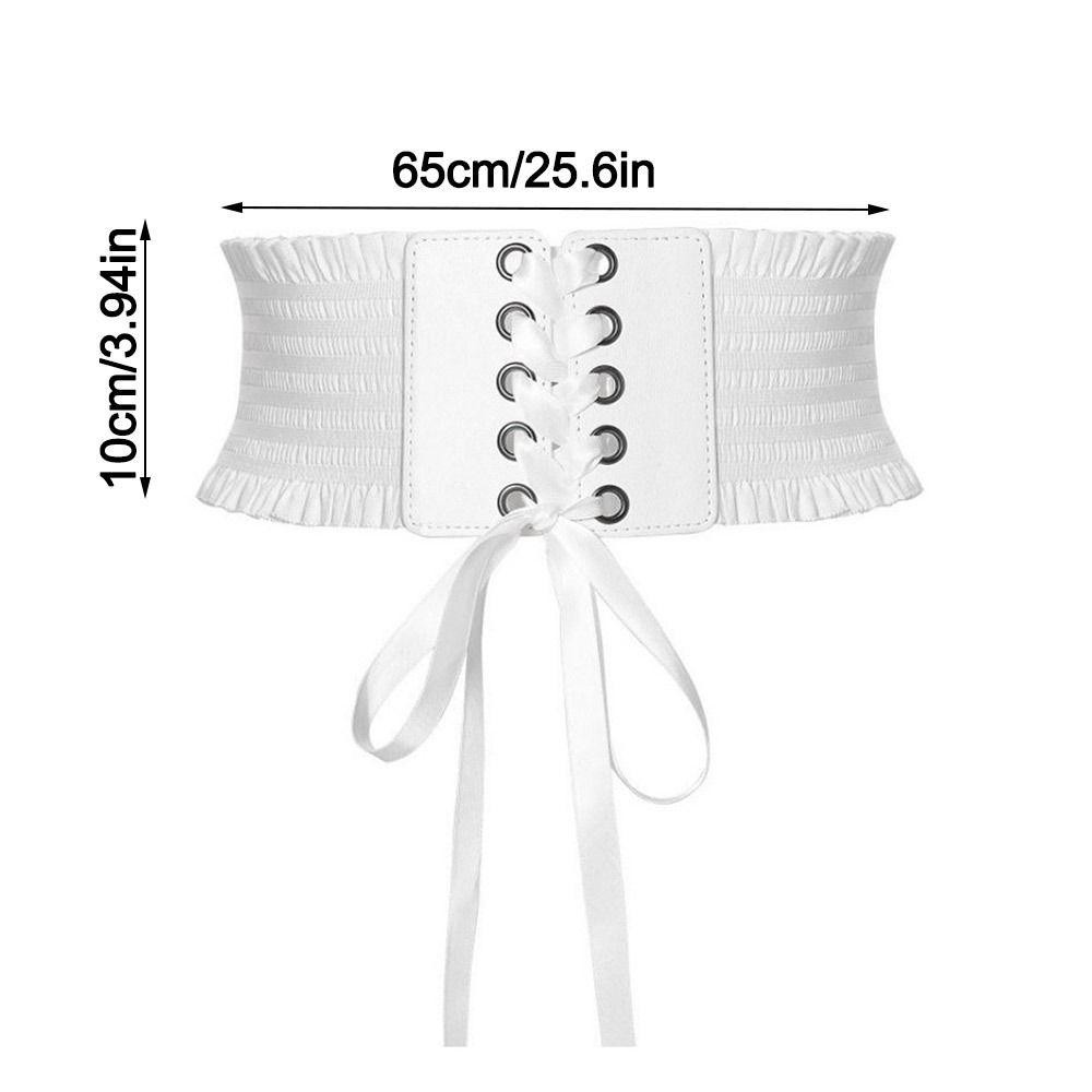 SAIA Corset Thắt Lưng Da PU Lụa Co Giãn, Cummerbunds Thời Trang Dành Cho Nữ Và Cô Dâu