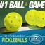 3 Quả Bóng Pickleball, 40 Lỗ 74 Mm Pickleballs, Cao Cấp Với Xô Nhựa Tầm Nhìn Cao & Bounc Pickleball Phụ Kiện Ngoài Trời