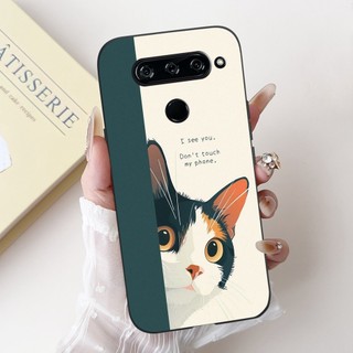 Vỏ Cho LG V40 ThinQ Vỏ Chống Sốc Sáng Tạo Gấu Trúc Thỏ Hoạt Hình Silicon Mềm Mờ Vỏ Điện Thoại LGV40 ThinQ