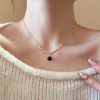 Vòng cổ ngọc trai zircon thời trang xương đòn dây chuyền nữ ánh cao cấp phụ kiện trang sức