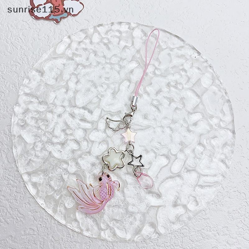 Srvn Phong Cách Trung Hoa Koi Star Đính Hạt May Mắn Phù Hợp Với Dây Đeo Điện Thoại Dây Túi Mặt Dây Chuyền Charm Chìa Khóa Xe Phụ Kiện Trang Sức.