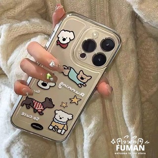Ốp điện thoại hình chó hoạt hình dễ thương cho Xiaomi Mi 11 11T 10 Pro 10T Lite Ultra 10S 9 Civi 3 2 1S Mix 4 Poco F5 F4 F3 X4 GT X2 M2 Vỏ mềm trong suốt chống sốc thời trang