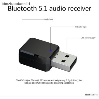 [Bbnzdd] 5.1 Bộ dụng cụ ô tô Âm nhạc không dây 3,5Mm Aux Bộ thu âm thanh nguồn Usb Bộ chuyển đổi âm thanh nổi tự động cho đài phát thanh ô tô Mp3 Pc BVAH