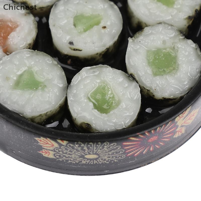 [Chc] Nhà búp bê Cơm Sushi Nhật Bản thu nhỏ để trang trí nhà búp bê Đồ ăn giả vờ [VN]