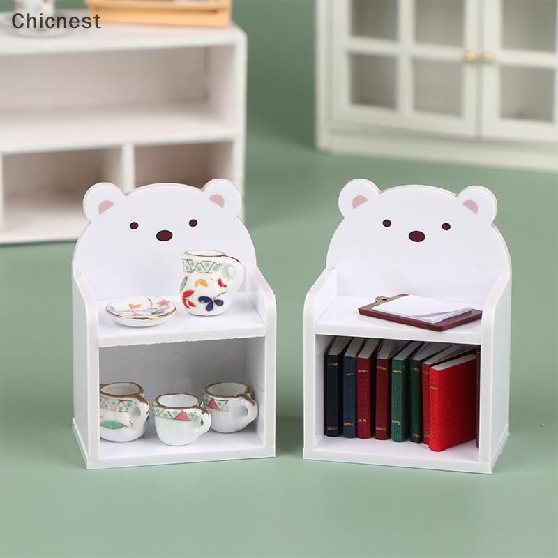 [Chc] 1 / 12 Kệ sách thu nhỏ Nhà búp bê Kệ để bàn Búp bê Phụ kiện nội thất nhà [VN]