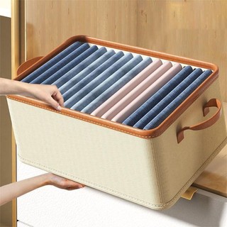 Hộp lưu trữ quần áo MEGOCE, ngăn kéo vải gập nghệ thuật, chia ngăn, chống bụi cho đồ lót và tủ quần áo