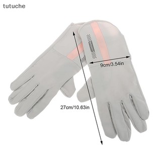 Tutu Găng Tay Mùa Hè Nữ Mỏng Ice Silk Chống Tia UV Ngón Tay Cảm Ứng Lái Xe Thoáng Khí VN