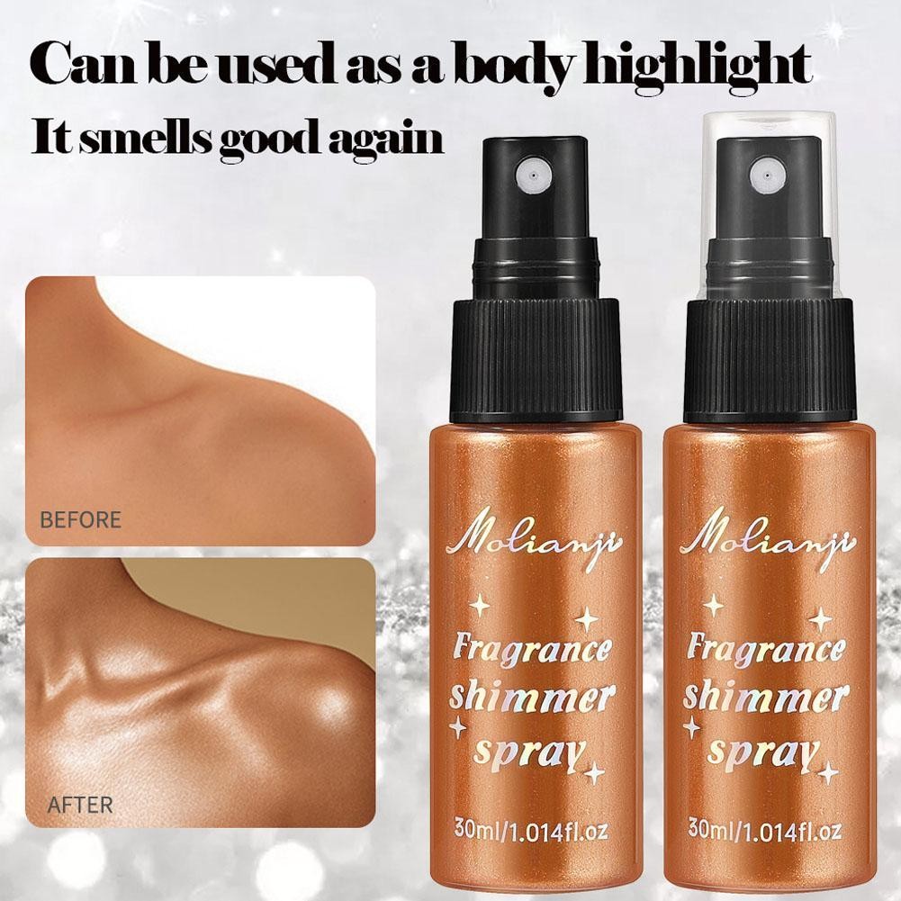Chất Lỏng Body Highlighting Shimmer Oil Trang Điểm 5 Màu Lotion Mỹ Phẩm Xịt Phát Sáng Lấp Lánh Glow H3