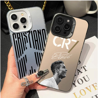 Vỏ Cho Iphone 16 Pro Max 16e 11 12 13 14 15 Pro Max 7 8 Plus XR X XS Vỏ Điện Thoại Di Động Cầu Thủ Bóng Đá Cristiano Ronaldo Armor Matte Cao Cấp IMD In Cứng Acrylic