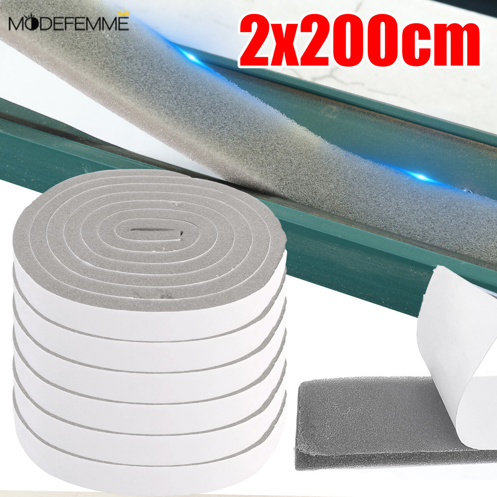 [H & L] Dải niêm phong cửa tự dính Dễ dàng lắp đặt, Băng cách nhiệt cửa sổ xốp giảm tiếng ồn, Cuộn 2 / 3 / 5 / 10 màu xám hiện đại